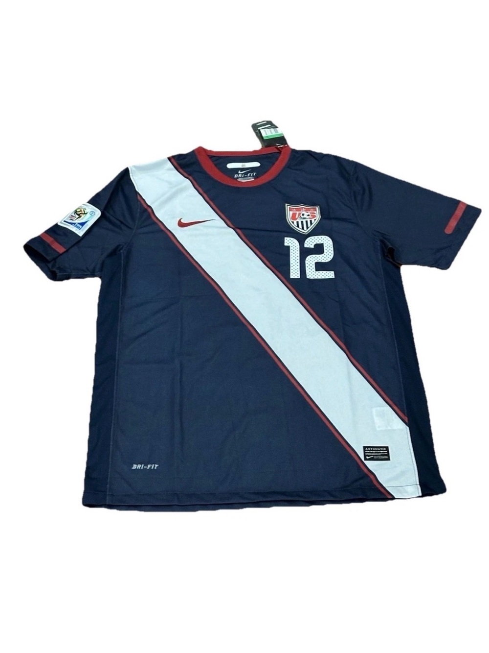 Nike USA US Soccer 2010 World Cup Away Bornstein #12 Size XL